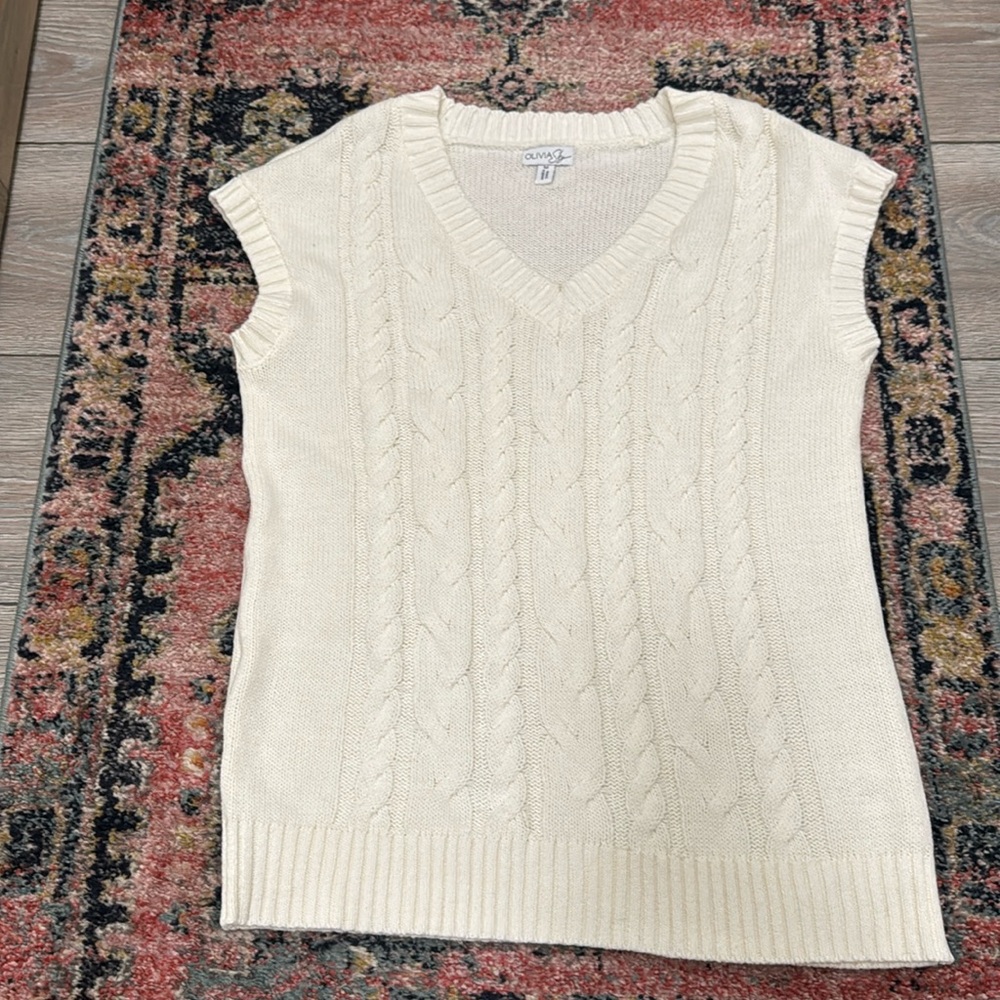 White Sweater Vest